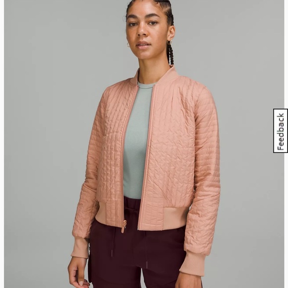 Lululemon non-stop cotton bomber size 2. Excellent used condition. Reversible - Picture 9 of 10